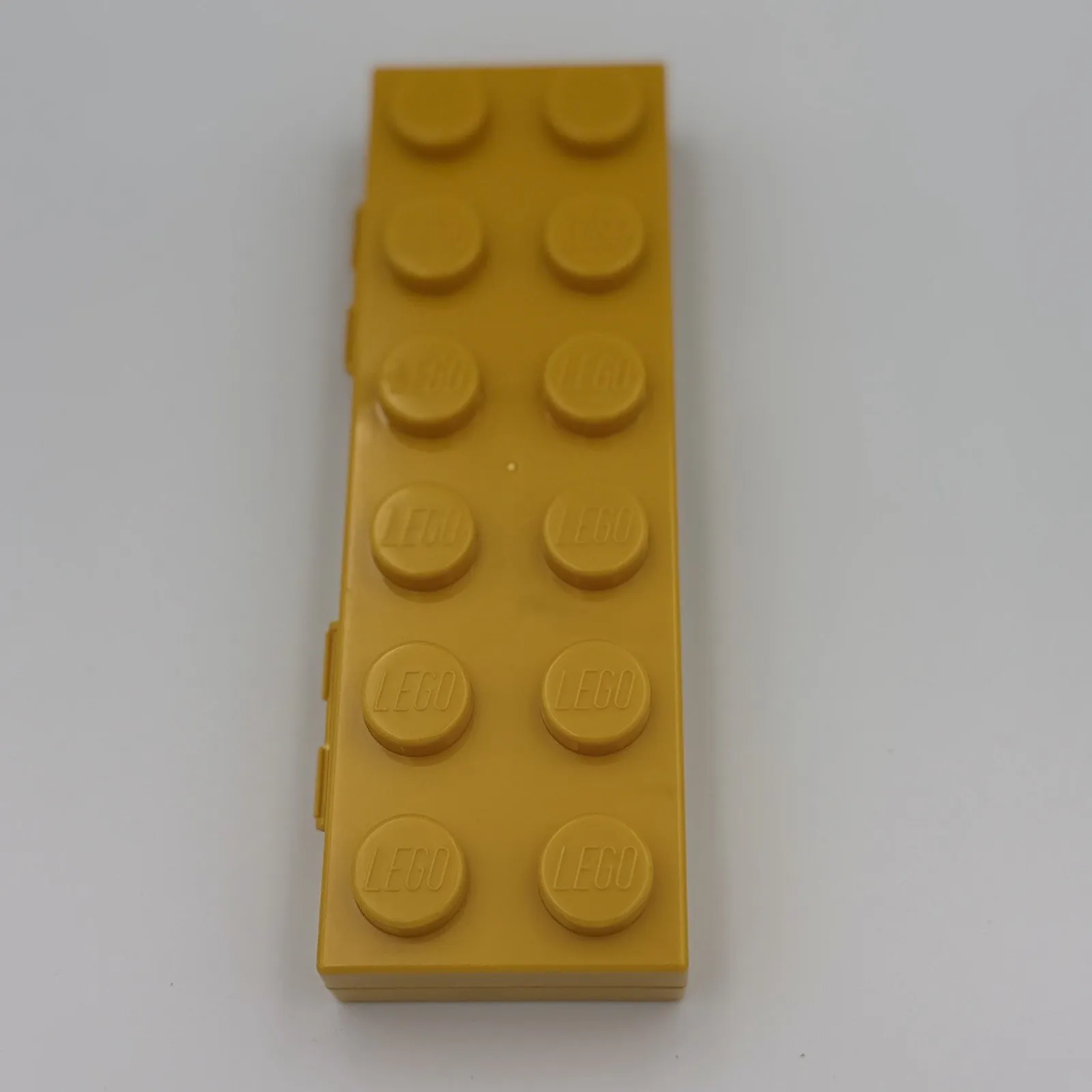 Lego Pencil Case Brick Box MiniFigure Storage Plastic Pencil Holder - Yellow
