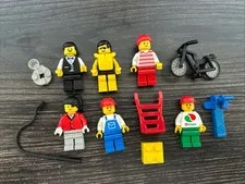 Lego Mini Figure A Lot, Random Town And City No Instructions Or Box