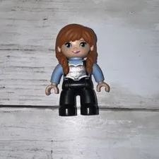 Lego Duplo Anna Princess Disney Frozen Minifig Figure Red Headed Girl Braids