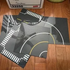 Lego Lot Of Gray Road Baseplates 32x32 City Dashed Line Street 44341 44342