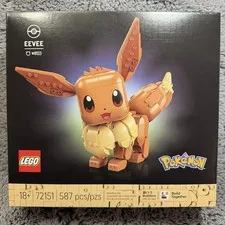 LEGO Pokemon Eevee Building Set 72151 Posable Figure 587 Pcs 18+ New Sealed