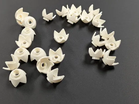 Lego x25 New White Minifigure, Headgear Crown Eggshell with 5 Points # 39262