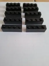No 284. 10x Lego Basic 1x4 3010 Black