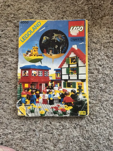 LEGO LEGOLAND 6000 Idea Book 1980 - 95% Of Stickers Are There!