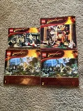 LEGO Indiana Jones Instruction Manuals -623 Temple Escape + 7623,7621,7620