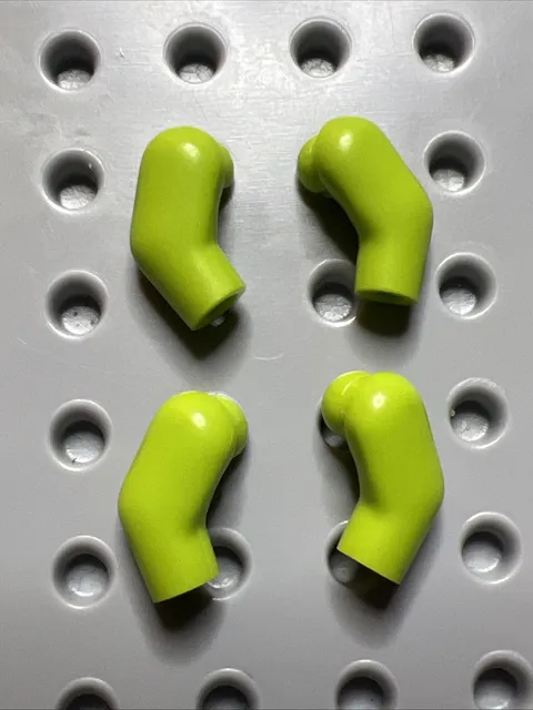 LEGO 981 & 982 Lime Green Minifigure Replacement Arms x4 - 2 Pairs Left Right