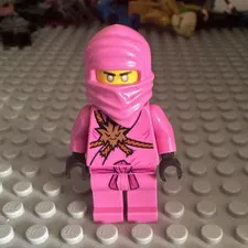 LEGO NINJAGO Pink Zane Minifigure Plastic Ninja Character Ages 5+ Ninjaz