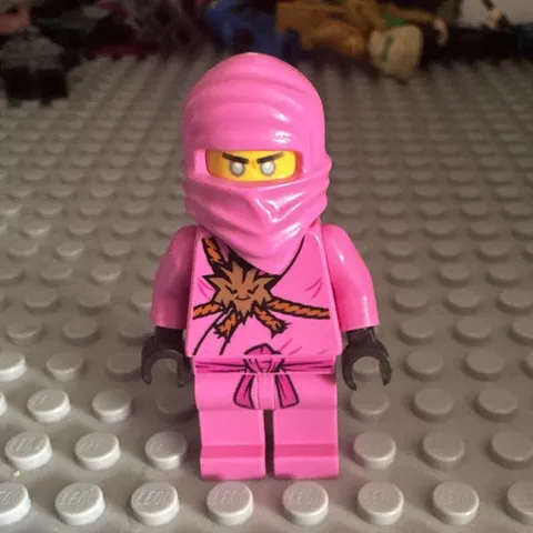 LEGO NINJAGO Pink Zane Minifigure Plastic Ninja Character Ages 5+ Ninjaz