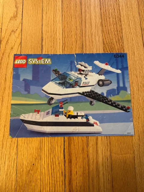 Lego Town Jet Speed Justice (6344) Instruction Booklet Only