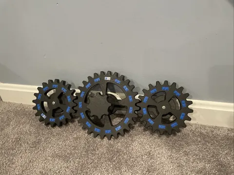 Display Your Lego mini figures!!!  3D Gears W/Knob 17 X 7 Spins Interactive Fun