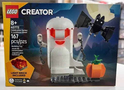 LEGO (40772) Celebration Series GWP–Luminous Ghost Includes Light Brick New