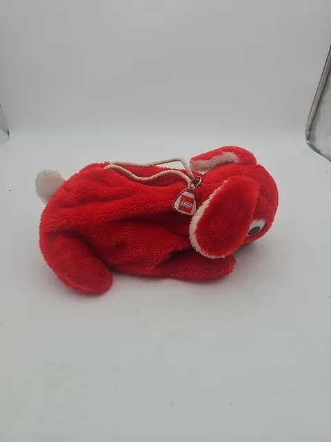 Duplo Plush Bunny Lego Block Carrier Bag Red Zipper Handle Plush 1984 Vintage