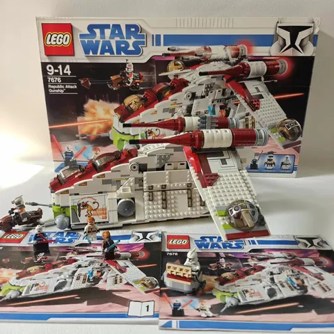LEGO Star Wars 7676 Republic Attack Gunship 1034 Pcs -丨With Instruction丨No box !