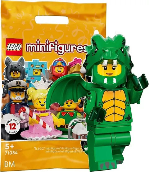 New LEGO 71034 Green Dragon Costume minifigure - CMF Series 23 - FACTORY SEALED!