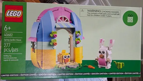LEGO 40682 Spring Garden House Limited Edition Building Toy Set Easter Bunny