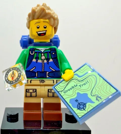LEGO (71013) CMF Series 16 Hiker Minifigure col16-6 Complete New Map Jungle City