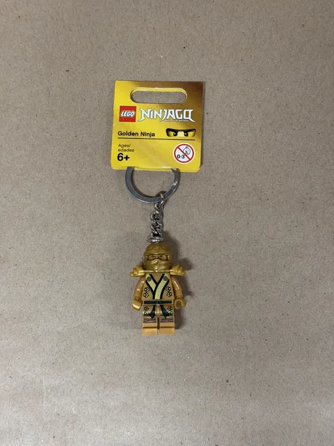 New Lego Ninjago Golden Ninja Lloyd Minifigure Keychain 850622