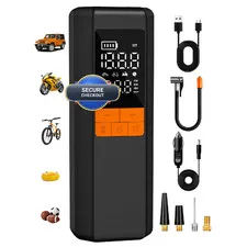 Airsure Tire Inflator Portable Air Compressor 5X Faster Air Pump For Car Tires