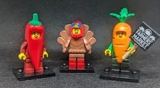 LEGO Minifigures Lot- Turkey Carrot And Chili Pepper.