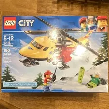 LEGO City Medical Ambulance Helicopter 60179 190 pcs Ages 5-12 Box