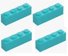 LEGO ® 4x brick 1x4 medium azure light blue 3010 6036238 spare part brick new replacement