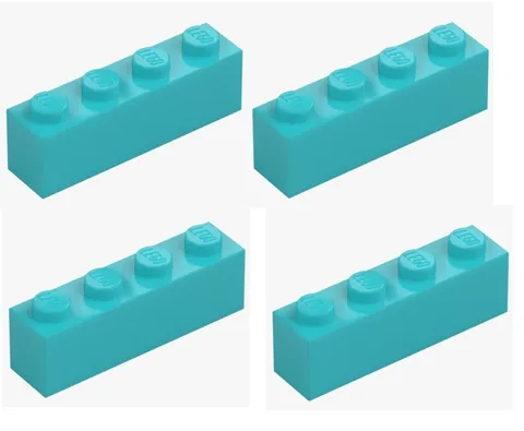LEGO ® 4x brick 1x4 medium azure light blue 3010 6036238 spare part brick new replacement