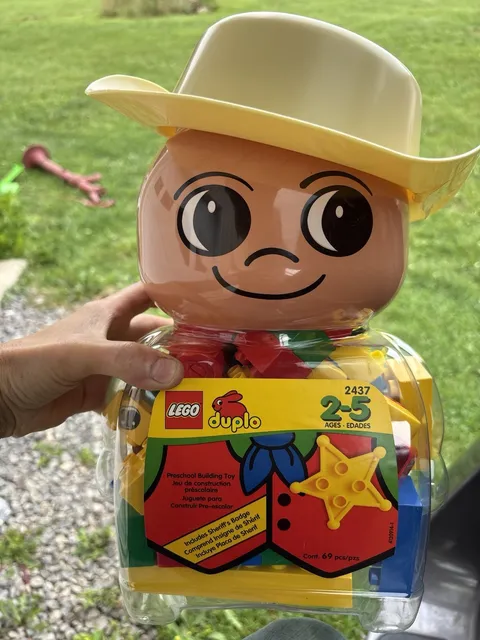 Lego Duplo Sheriff Playset 1998 Almost Complete Cowboy Western Horse Badge