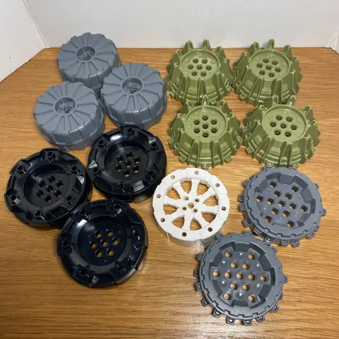 LEGO Large Mixed Wheels Lot 55817 2515 64711 11094 64712