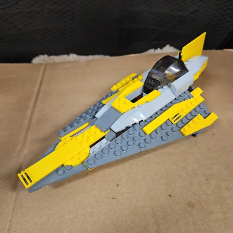 Lego Star Wars Clone Wars Ankin's Jedi Starfighter  #7669 As Seen No Figures