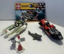 LEGO World Racers: Jagged Jaws Reef (8897) 99% Complete With Manual!