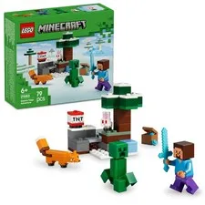 LEGO Minecraft Steve's Taiga Adventure Toy - incl. a Steve Minifigure with a Dia