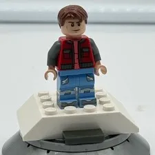 LEGO Dimensions Marty McFly Minifigure Back to the Future 71201 Red Vest