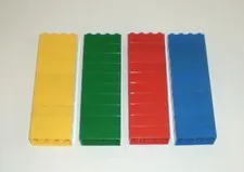 Lego DUPLO 2x4 Building Blocks - 40 Bricks Red ~ Green ~ Yellow ~ Blue