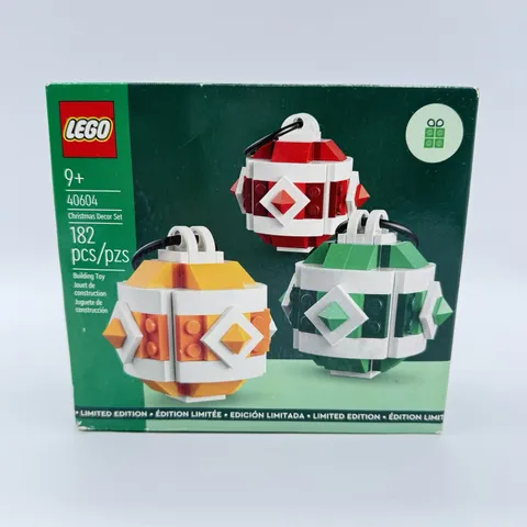 LEGO 40604 Holiday Ornaments Christmas Decor Set Limited Edition SEALED NEW