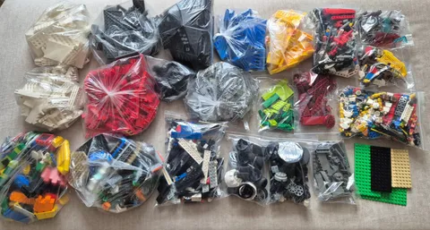 LEGO Bulk Lot Sorted By Color & Type + Minifigures & Accessories