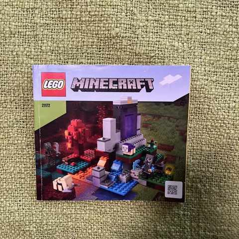 LEGO Minecraft: The Ruined Portal (21172) Instruction Manual Booklet Only