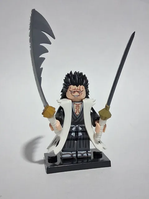 Zaraki Kenpachi Custom Lego Bleach Japanese Anime Serie Minifigure Hero New Rare
