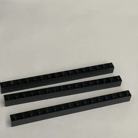Lego 2465 Black Replacement Parts Pieces Lot of 3