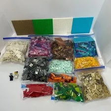 LEGO Bulk Lot Color Sorted Bricks Plates Baseplates Minecraft 5+ lbs Mixed