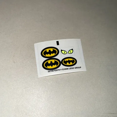 Lego Batman Original Sticker Sheet The Dragster: Catwoman Pursuit Set 7779