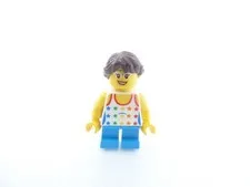 Girl with Rainbow Star Shirt LEGO Minifigure Lot City 10244