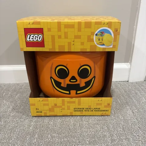 LEGO 4032 Halloween Pumpkin Large Storage Head Container