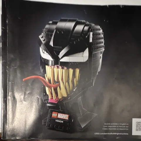 LEGO Marvel Venom Buildable Head 76187 565pc 18+ Display Model Box