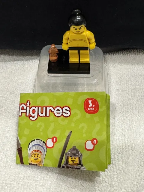 Sumo Wrestler Trophy Japan Series 3 Minifigure Mini Figure LEGO® leaflet 