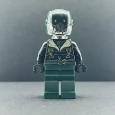 Lego Minifigure Vulture - Dark Green Flight Suit, Black Bomber Jacket sh0403