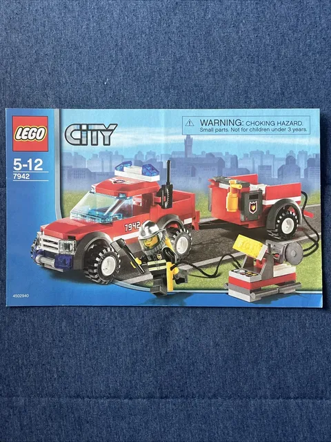 Lego City 7942 Off-Road Fire Rescue Instruction Manual Booklet Only