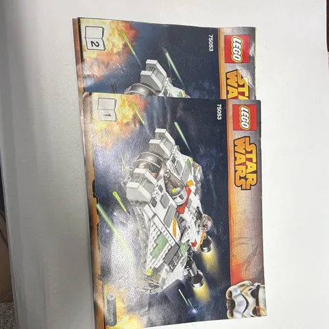 LEGO Star Wars The Ghost 75053 Illustrated Instruction Manual Book 1 & 2