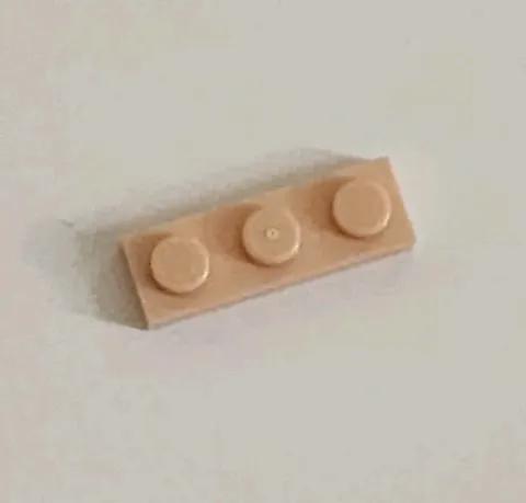 LEGO Light Nougat Plate 1 x 3 3623