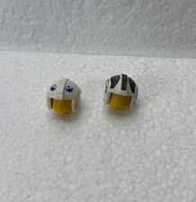 LEGO Star Wars  Rebel Pilot Helmets Lot Of 2 Combined Shipping