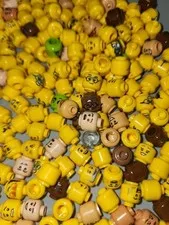 NEW LEGO® LEGO Minifigure lot of 10 Different Heads Mini fig figure random Mix